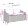 Sofá de Jardín de 2 Plazas con Cojines en Gris de Ratán by , Outdoor sofas - Ref: Foro24-42006777, Price: 174,58 €, Discount: %