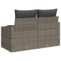 Sofá de jardín para 2 personas con almacenamiento y cojines de ratán gris von , Outdoor-Sofas - Ref: Foro24-42006784, Preis: ...