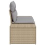 Sofá de Jardín de 2 Plazas con Cojines Beige de Poliratán von , Outdoor-Sofas - Ref: Foro24-42006795, Preis: 200,47 €, Rabatt: %