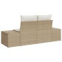 Sofá de jardín de 2 plazas con cojines beige de ratán de , Sofás de exterior - Ref: Foro24-42006796, Precio: 197,54 €, Descue...