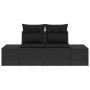 Sofá de Jardín de 2 Plazas con Cojines Negro Poliratán von , Outdoor-Sofas - Ref: Foro24-42006801, Preis: 191,95 €, Rabatt: %