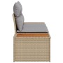Sofá de jardín de 2 plazas con cojines beige de polirratán von , Outdoor-Sofas - Ref: Foro24-42006815, Preis: 214,63 €, Rabat...
