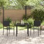 Sillas de Jardín Apilables con Cojines - Set de 2 Piezas en Ratán Poli Negro by , Garden chairs - Ref: Foro24-42006825, Price...
