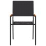Sillas de Jardín Apilables con Cojines - Set de 2 Piezas en Ratán Poli Negro by , Garden chairs - Ref: Foro24-42006825, Price...