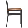 Sillas de Jardín Apilables con Cojines - Set de 2 Piezas en Ratán Poli Negro by , Garden chairs - Ref: Foro24-42006825, Price...