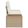 Sofá de jardín de 2 plazas con cojines beige de ratán sintético von , Outdoor-Sofas - Ref: Foro24-42006816, Preis: 214,63 €, ...