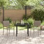 Sillas apilables de jardín con cojines 2 pcs Gris Ratán Poliéster von , Gartenstühle - Ref: Foro24-42006826, Preis: 107,64 €,...