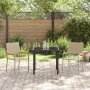 Sillas de jardín apilables con cojines, 2 piezas, Beige, Ratán by , Garden chairs - Ref: Foro24-42006827, Price: 108,26 €, Di...