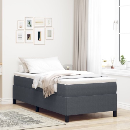 Estructura de Cama Gris Oscuro 90x200 cm Tela de Corduroy de , Camas y somieres - Ref: Foro24-42006948, Precio: 89,44 €, Desc...