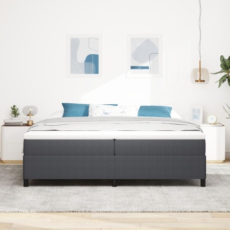 Estructura de cama Gris oscuro 200x200 cm Tela de corduroy de , Camas y somieres - Ref: Foro24-42006988, Precio: 147,46 €, De...