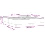 Estructura de cama Gris oscuro 200x200 cm Tela de corduroy de , Camas y somieres - Ref: Foro24-42006988, Precio: 147,46 €, De...
