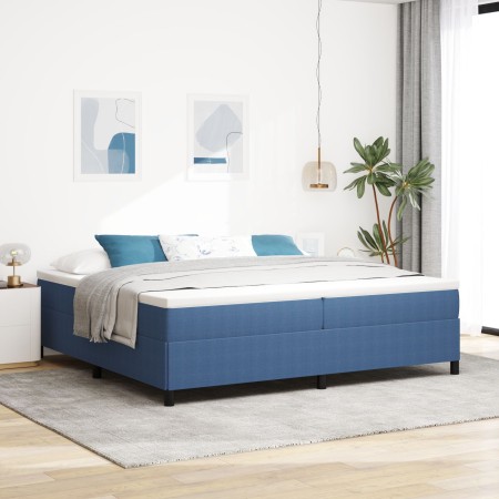 Estructura de cama Azul 200x200 cm Tela de Pana de , Camas y somieres - Ref: Foro24-42006990, Precio: 147,46 €, Descuento: %