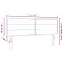 Cabecero diseño Lines Crema 140 cm tela von , Kopf- und Fußteile - Ref: Foro24-42007018, Preis: 70,29 €, Rabatt: -5%%