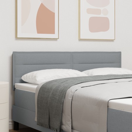Cabecero diseño Lines gris claro 160 cm tela von , Kopf- und Fußteile - Ref: Foro24-42007020, Preis: 73,63 €, Rabatt: %