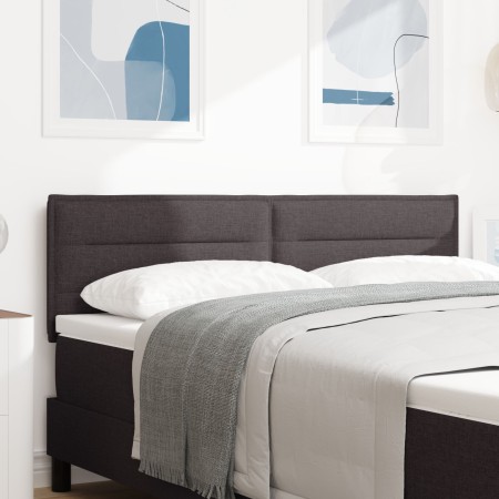 Cabecero diseño Lines marrón oscuro 160 cm tela | Foro24.es | Tu tienda online para hogar, jardín y más Foro24.es