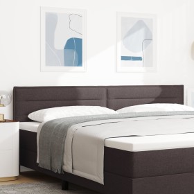 Cabecero diseño Lines marrón oscuro 200 cm tela von , Kopf- und Fußteile - Ref: Foro24-42007037, Preis: 70,23 €, Rabatt: %