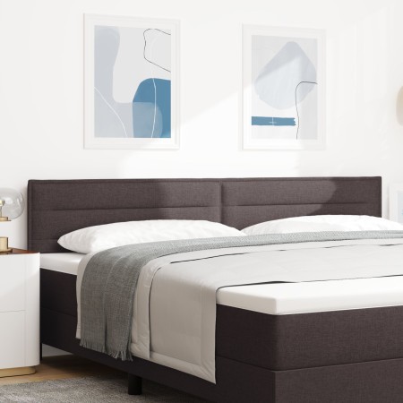 Cabecero diseño Lines marrón oscuro 200 cm tela von , Kopf- und Fußteile - Ref: Foro24-42007037, Preis: 70,23 €, Rabatt: %