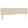 Cabecero Diseño de Líneas Crema 200 cm Tela by , Headboards and footboards - Ref: Foro24-42007039, Price: 70,23 €, Discount: %