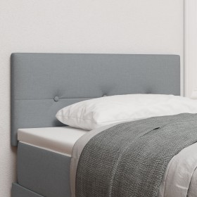 Cabecero Tapizado con Botones Gris Claro 80 cm