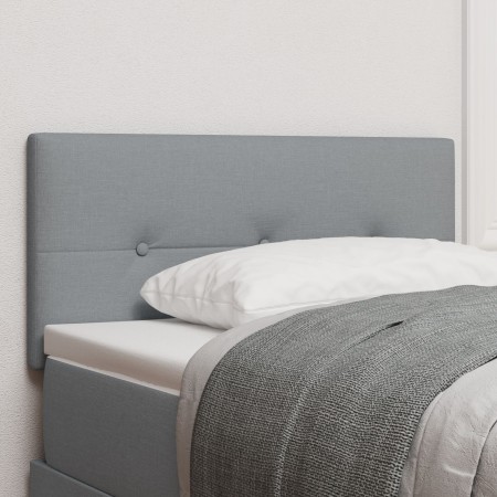 Cabecero Tapizado con Botones Gris Claro 80 cm Tela von , Kopf- und Fußteile - Ref: Foro24-42007111, Preis: 41,12 €, Rabatt: %