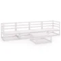 5-teiliges Garten-Lounge-Set aus weißem massivem Kiefernholz von vidaXL, Gartensets - Ref: Foro24-3075365, Preis: 261,65 €, R...