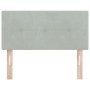 Cabecero con botones acolchados Gris Claro de 90 cm en terciopelo von , Kopf- und Fußteile - Ref: Foro24-42007131, Preis: 43,...