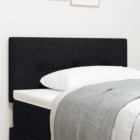 Cabezal de  con botones acolchados Negro 100 cm de tela | Foro24.es | Tu tienda online para hogar, jardín y más Foro24.es