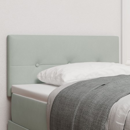 Cabecero capitoné gris claro 100 cm terciopelo by , Headboards and footboards - Ref: Foro24-42007144, Price: 44,98 €, Discoun...