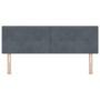 Cabecero Button Tufted Gris Oscuro 160 cm Terciopelo von , Kopf- und Fußteile - Ref: Foro24-42007171, Preis: 59,05 €, Rabatt: %
