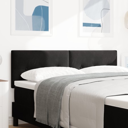 Cabecero Button Tufted Negro 160 cm de Terciopelo von , Kopf- und Fußteile - Ref: Foro24-42007172, Preis: 71,17 €, Rabatt: %
