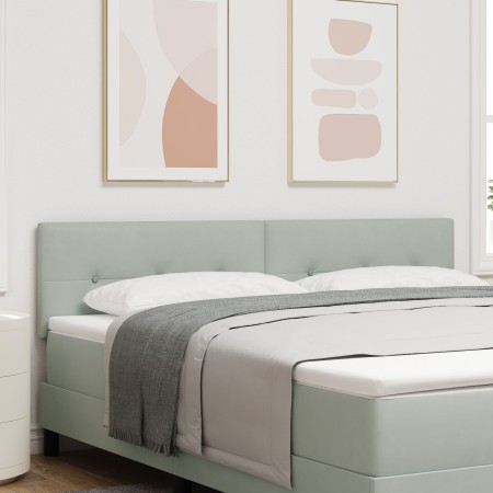 Cabecero tapizado gris claro de 180 cm en terciopelo | Foro24.es | Tu tienda online para hogar, jardín y más Foro24.es