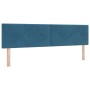 Cabecero de con botones, tapizado en terciopelo azul oscuro, 180 cm von , Kopf- und Fußteile - Ref: Foro24-42007187, Preis: 7...