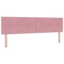 Cabecero con botones tapizado en terciopelo rosa de 180 cm von , Kopf- und Fußteile - Ref: Foro24-42007188, Preis: 63,56 €, R...