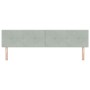 Cabecera VidaXL Acolchada Gris Claro de 200 cm en Terciopelo von , Kopf- und Fußteile - Ref: Foro24-42007196, Preis: 66,91 €,...