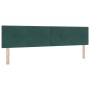 Cabecero con botones capitoné verde oscuro de 200 cm en terciopelo von , Kopf- und Fußteile - Ref: Foro24-42007199, Preis: 66...