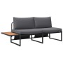 Sofá de jardín de 2 plazas con cojines antracitas by , Outdoor sofas - Ref: Foro24-42007549, Price: 232,02 €, Discount: %
