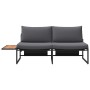 Sofá de jardín de 2 plazas con cojines antracitas by , Outdoor sofas - Ref: Foro24-42007549, Price: 232,02 €, Discount: %