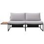 Sofá de jardín de 2 plazas con cojines gris claro by , Outdoor sofas - Ref: Foro24-42007550, Price: 232,02 €, Discount: %