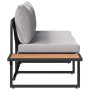 Sofá de jardín de 2 plazas con cojines gris claro by , Outdoor sofas - Ref: Foro24-42007550, Price: 232,02 €, Discount: %