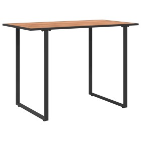 Mesa de Jardín Marrón 100x55x70 cm DPC y Acero de , Mesas de jardín - Ref: Foro24-42007552, Precio: 79,34 €, Descuento: %