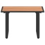 Mesa de café de jardín marrón 55x55x35 cm DPC y acero by , Modular outdoor sofas - Ref: Foro24-42007554, Price: 61,64 €, Disc...