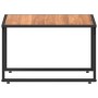 Mesa de café de jardín marrón 55x55x35 cm DPC y acero by , Modular outdoor sofas - Ref: Foro24-42007554, Price: 61,64 €, Disc...
