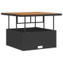 Conjunto de Comedor de Jardín de 3 Piezas con Cojines Negro de Poliratán Acacia by , Garden sets - Ref: Foro24-42007906, Pric...