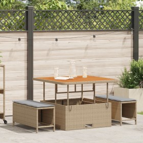 Conjunto de Comedor de Jardín de 3 Piezas con