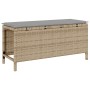 Conjunto de Comedor de Jardín de 3 Piezas con Cojines Beige de Ratán Polímero y Acacia | Foro24.es | Tu tienda online para hogar, jardín y más Foro24.es