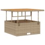 Conjunto de Comedor de Jardín de 3 Piezas con Cojines Beige de Ratán Polímero y Acacia | Foro24.es | Tu tienda online para hogar, jardín y más Foro24.es
