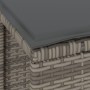 Conjunto de Comedor de Jardín de 3 Piezas con Cojines en Gris