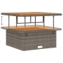 Conjunto de Comedor de Jardín de 3 Piezas con Cojines en Gris de Poliratán y Acacia | Foro24.es | Tu tienda online para hogar, jardín y más Foro24.es