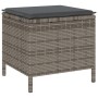 Conjunto de Comedor de Jardín de 3 Piezas con Cojines Gris de Poliratán y Acacia by , Garden sets - Ref: Foro24-42007915, Pri...