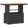 Conjunto de Comedor de Jardín de 3 Piezas con Cojines Negro de Poliratán y Acacia by , Garden sets - Ref: Foro24-42007916, Pr...